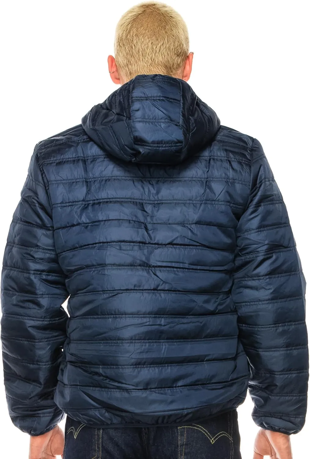 1826 Water-resistant Puffer Mens Quilted Full Zip Jackets, Sherpa lining, Fleece Lining With and Without Hood