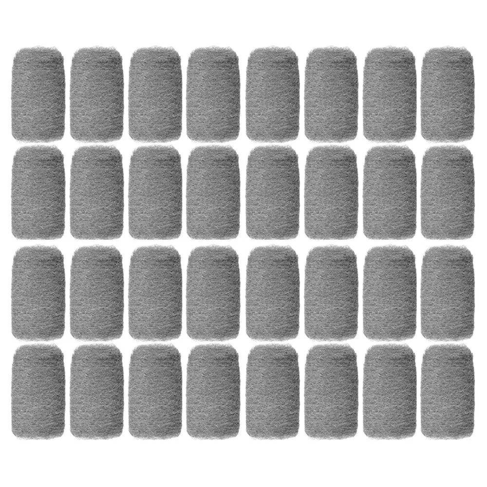 32 Heavy Duty Scrubber Steel Wool Pads Scourer Wire Mesh Clean Scouring Kitchen