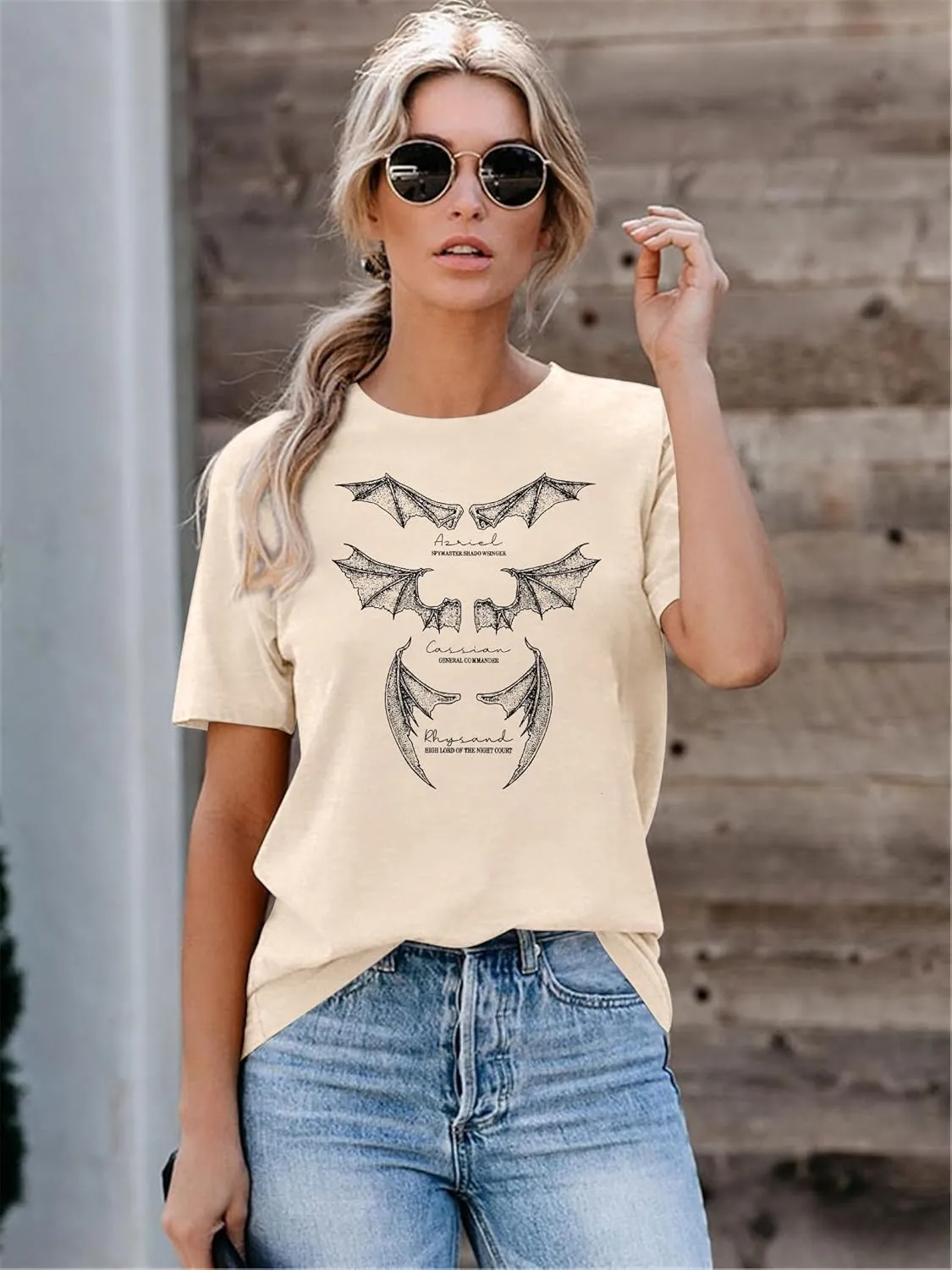 Acotar Velaris Shirt Women Oversized Bat Boys T-Shirt City of Starlight Graphic Tee Bat Bookish Book Lover Tops