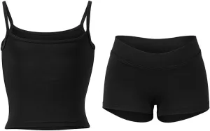 Active Set with camisole top and shorts for Dance, Gymastics, Yoga