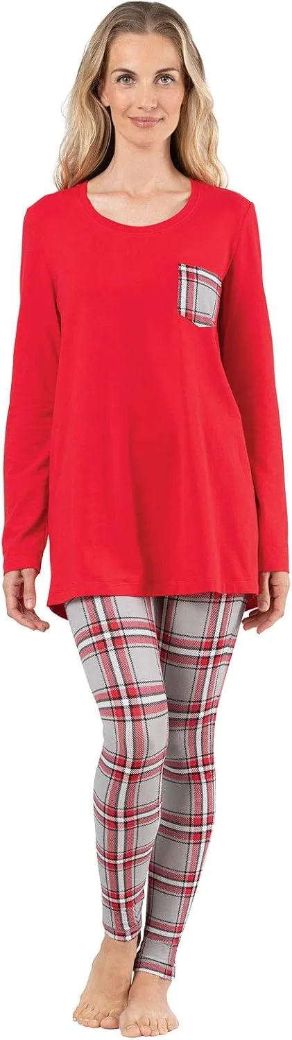 Addison Meadow Pajama Set For Women - Women's PJs, Tunic Top & Leggings