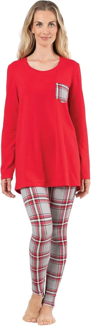Addison Meadow Pajama Set For Women - Women's PJs, Tunic Top & Leggings