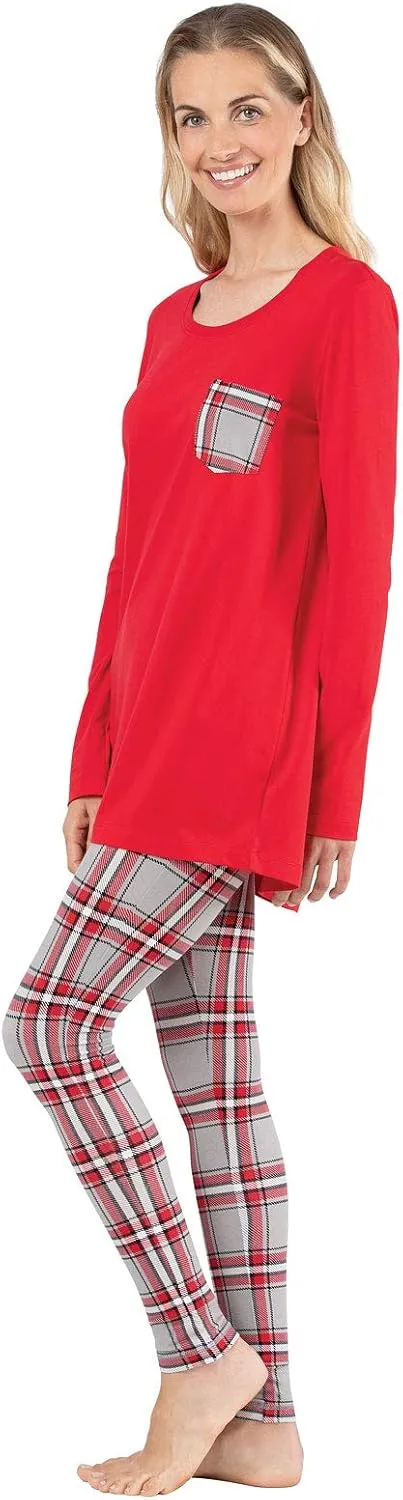 Addison Meadow Pajama Set For Women - Women's PJs, Tunic Top & Leggings