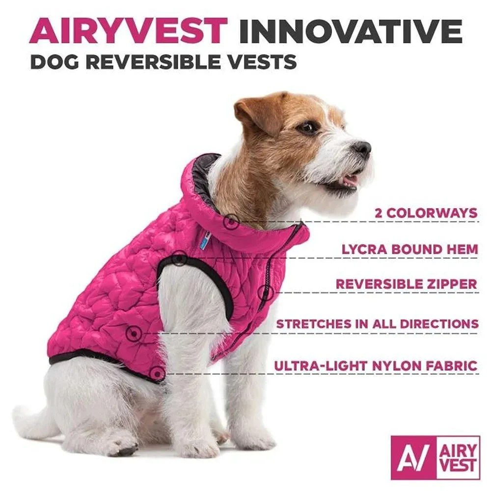 AiryVest Dog Winter Coat UNI   Lightweight Reversible Warm Dog Jacket   Water