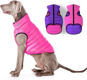 AiryVest Lightweight Reversible Winter Dog Coat Warm Dog Jacket  Water