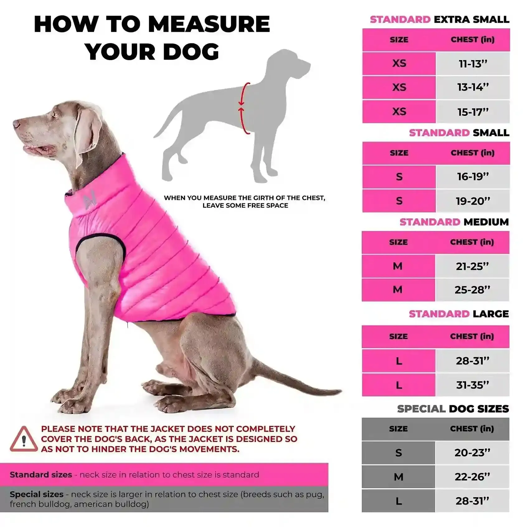 AiryVest Lightweight Reversible Winter Dog Coat Warm Dog Jacket  Water