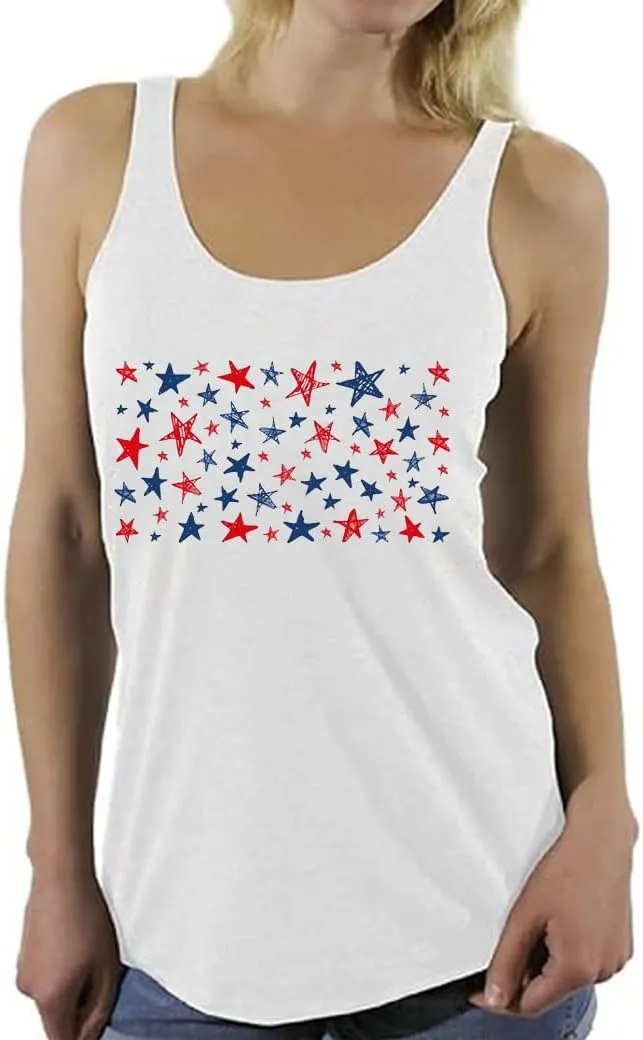 America Flag Shirt for Women Red White Blue Star Graphic Patriotic Shirt 4th of July Memorial Summer Tops Tee