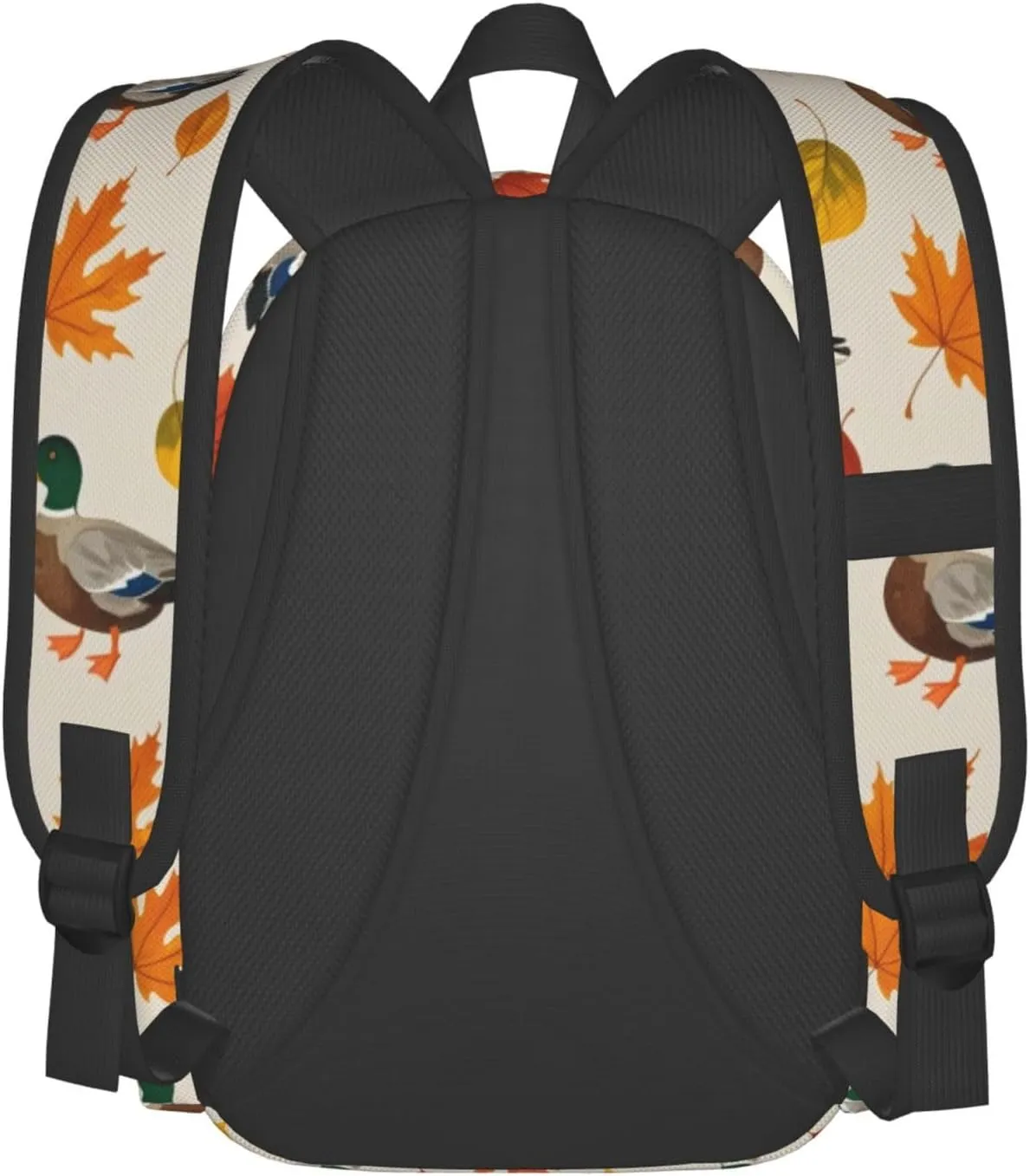 Autumn Duck Maple Leaf Adult Backpacks 15 Inch Laptop Backpack Travel Bag for Men Women Gifts