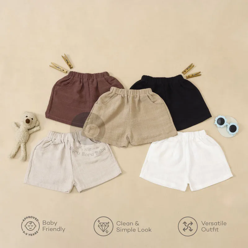 Baby Basic Short Pants - Celana Pendek Bayi Unisex - Celana Linen Bayi