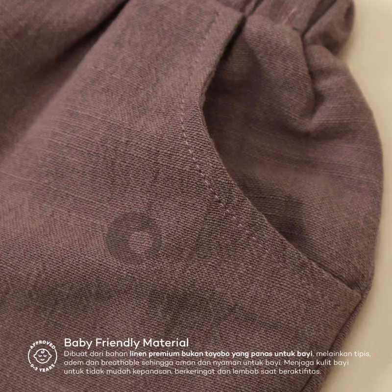Baby Basic Short Pants - Celana Pendek Bayi Unisex - Celana Linen Bayi