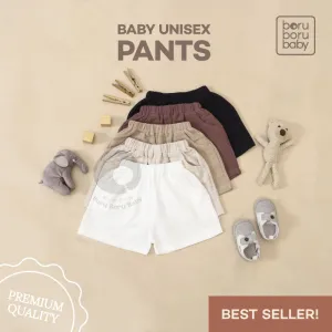 Baby Basic Short Pants - Celana Pendek Bayi Unisex - Celana Linen Bayi