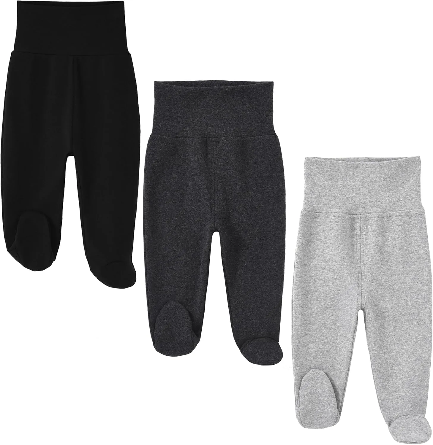 Baby Footed Pants Cotton Newborn Leggings 0-12 Months