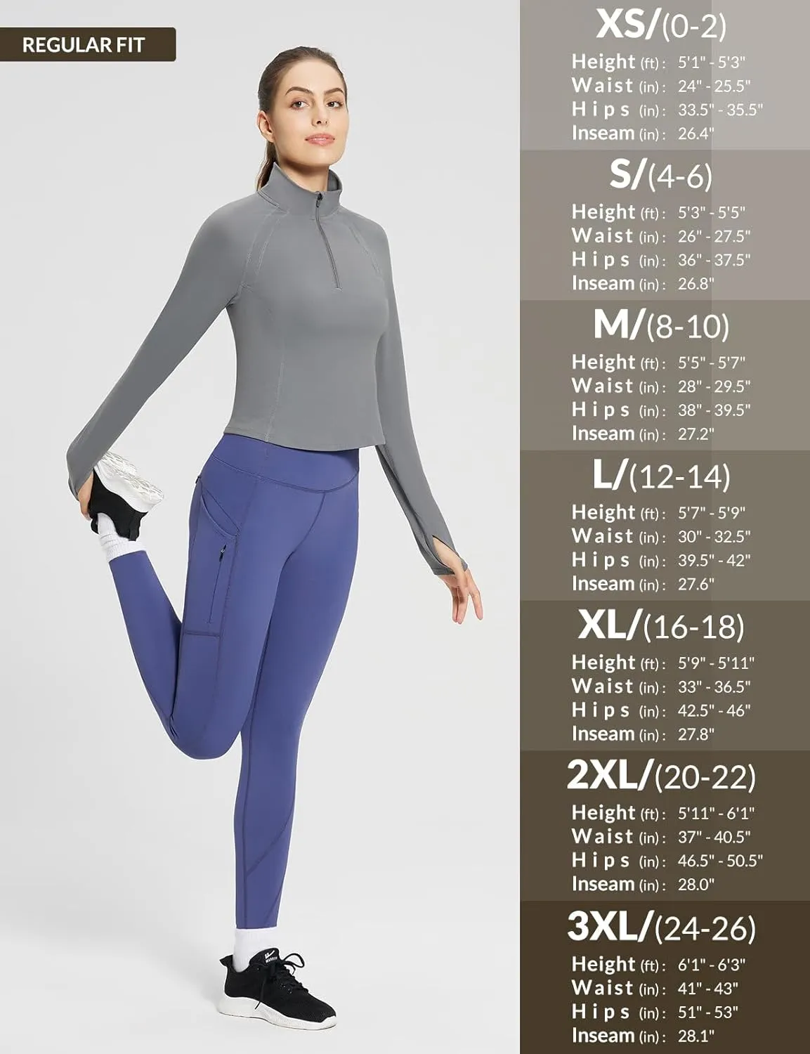 baleaf Women's Fleece Lined Leggings with 5 Pockets, Thermal Warm Winter Tights High Waisted Yoga Pants Cold Running Gear