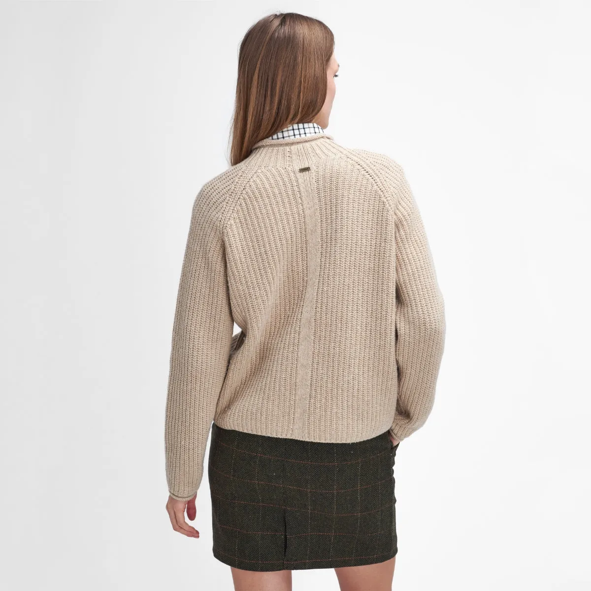 Barbour Willows High-Neck Women's Knit | Oatmeal