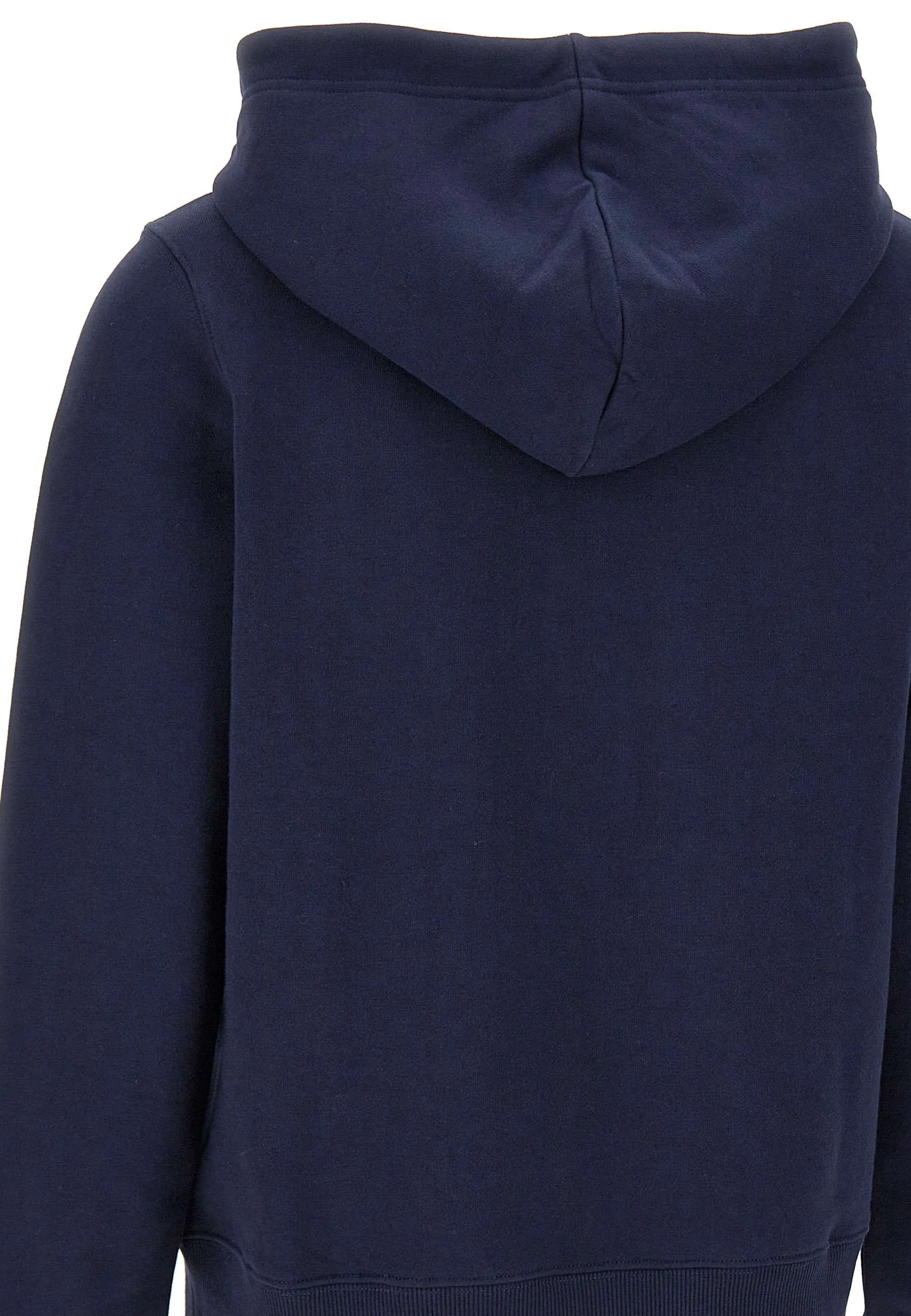 Blue Cotton Zip Hoodie for Women