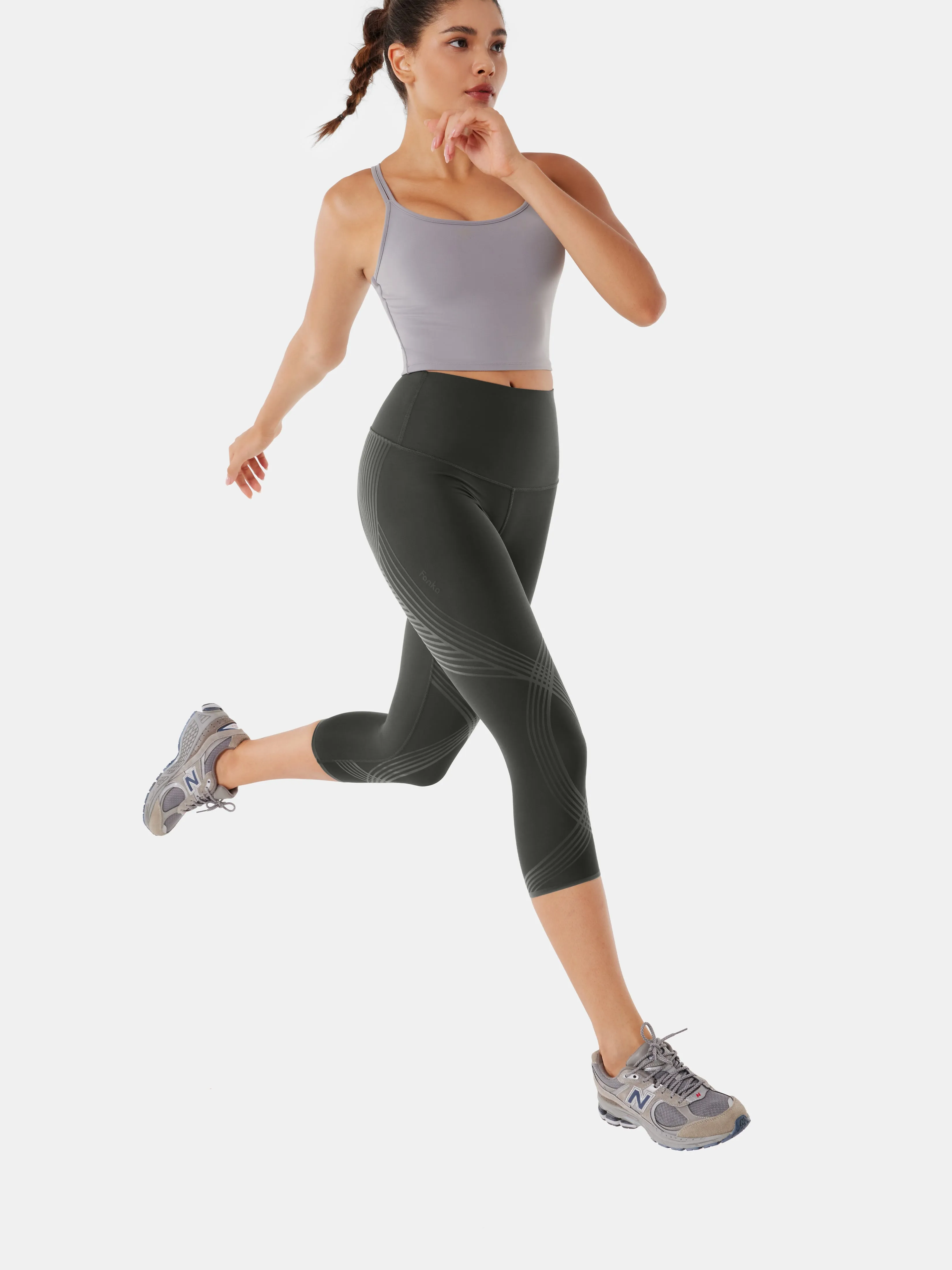 Body Sculpt Capri Leggings (Reversible Wear)