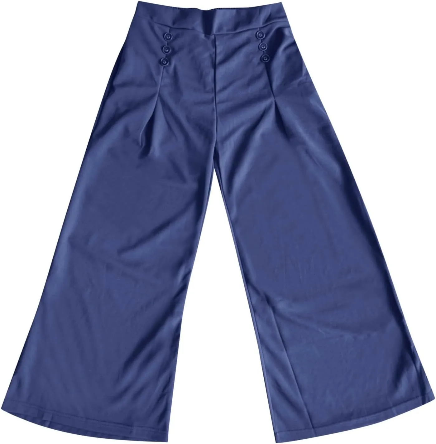 Cargo Capri Pants for Women Womens Cotton Linen Pants High Waisted Button Down Straight Long Trousers Palazzo Womens