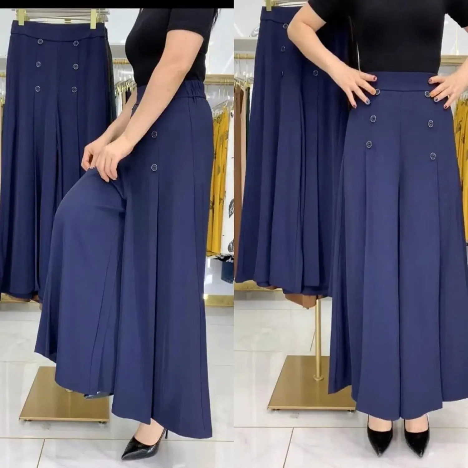 Cargo Capri Pants for Women Womens Cotton Linen Pants High Waisted Button Down Straight Long Trousers Palazzo Womens