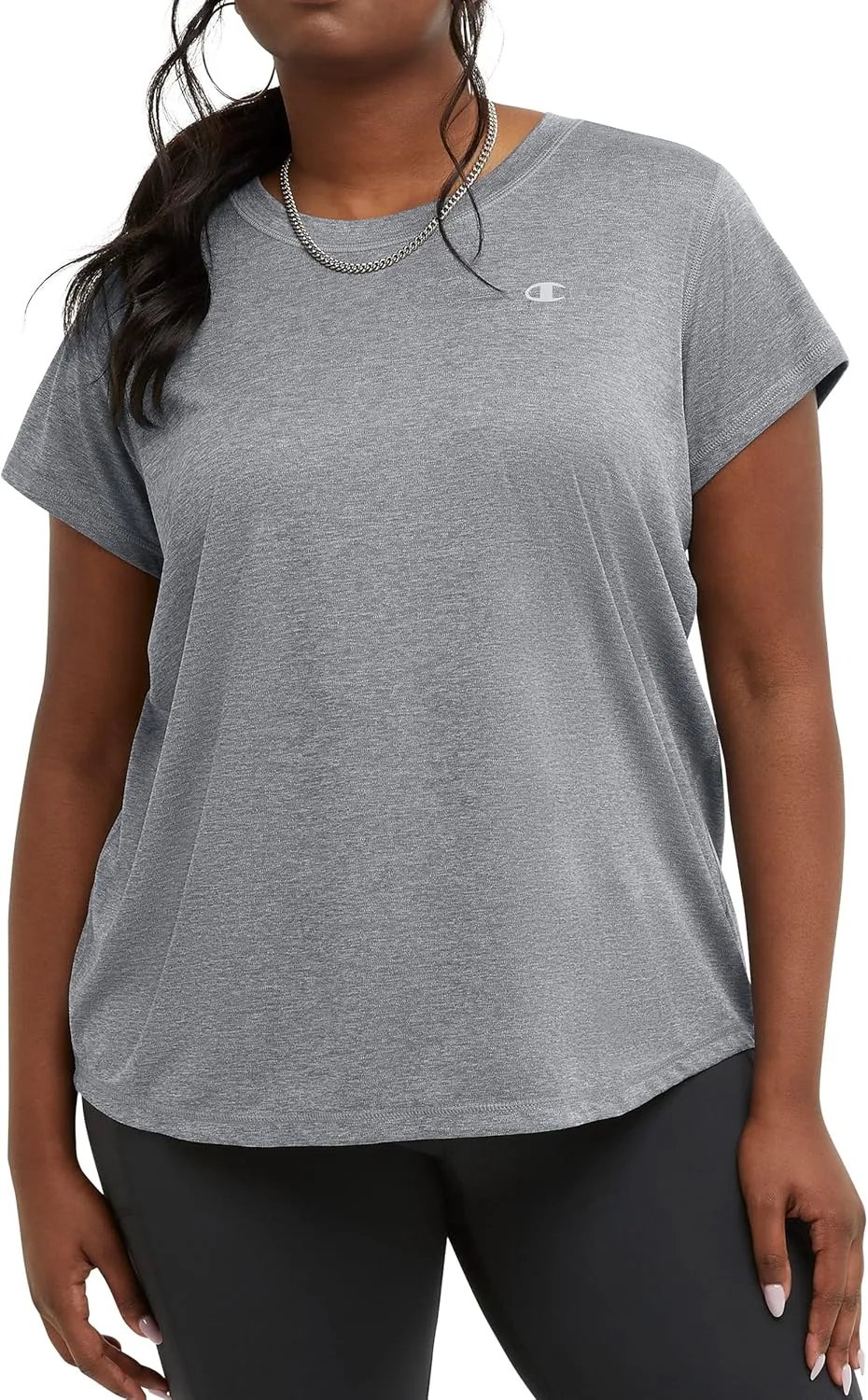 Champion Women'S Tshirt, Classic Sport, Moisture-Wicking Tshirt Athletic Top For Women Plus Size Available