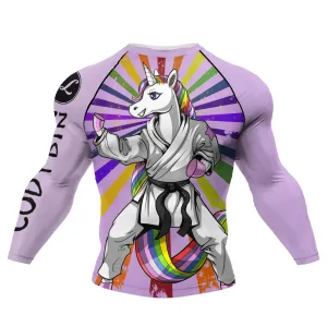 Cody Lundin - " Unicorn Form " -  Long Sleeve MMA  / BJJ  Compression Shirt / Rash Guard
