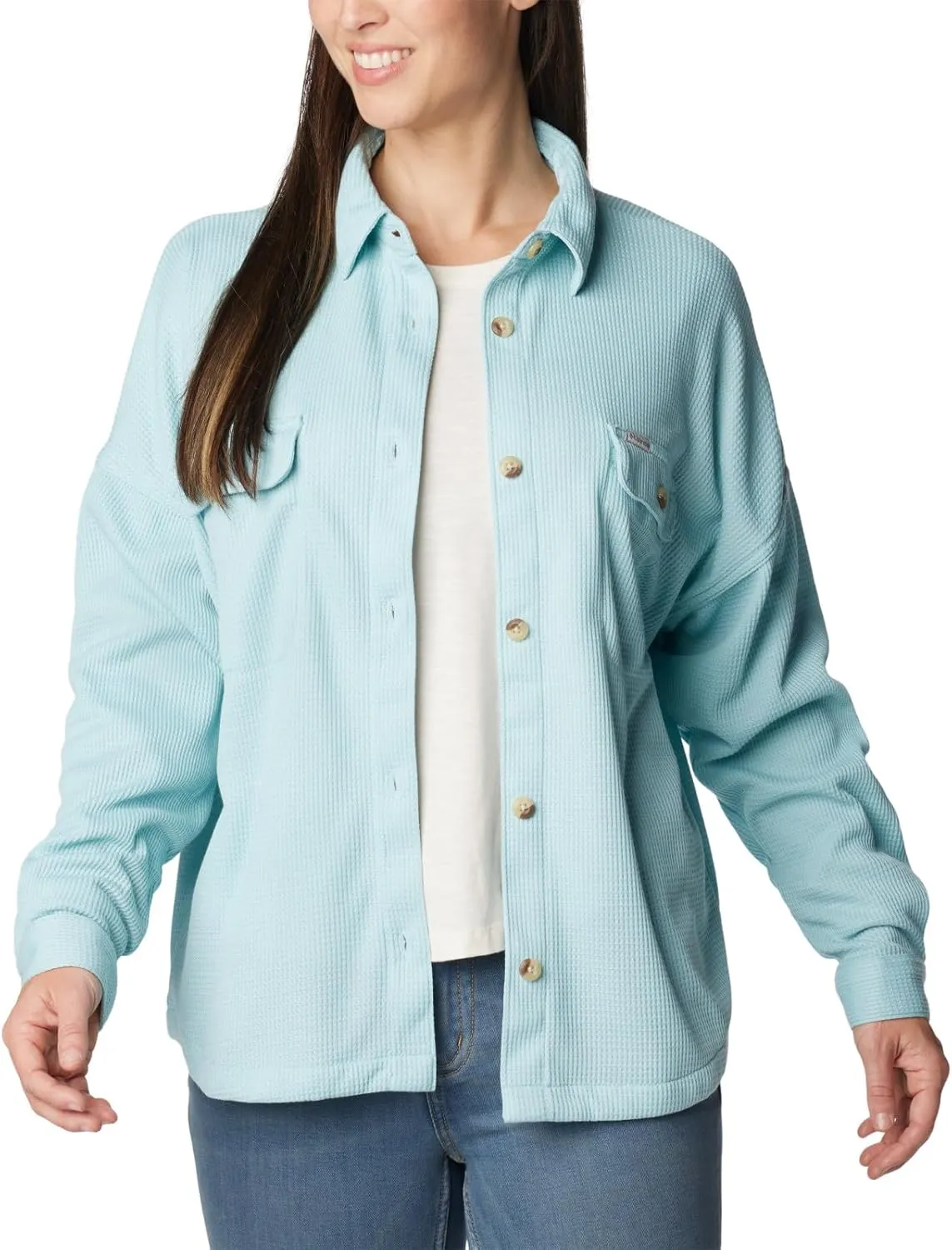 Columbia Women's Holly Hideaway Waffle Shirt Jacket