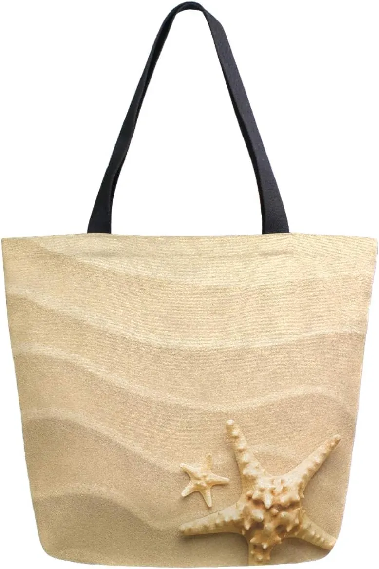Cool Printed Extra Large Shoulder Tote Bag for Beach Travel Weekender Gym Reusable Grocery Shopping