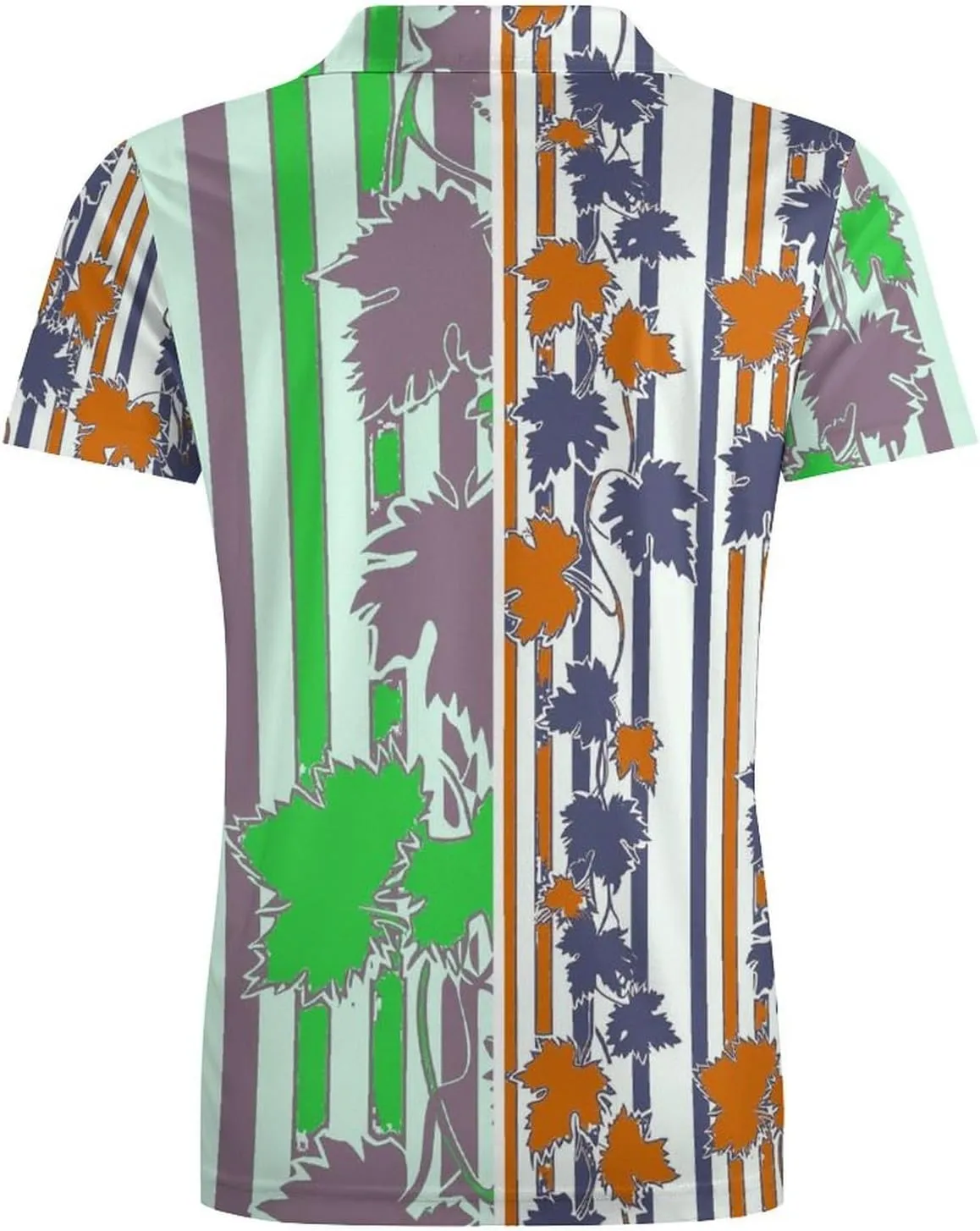 Cute Bird Pattern Men's Polo Shirts Short Sleeve Blend Performance Fashion Business Casual Collared Shirts