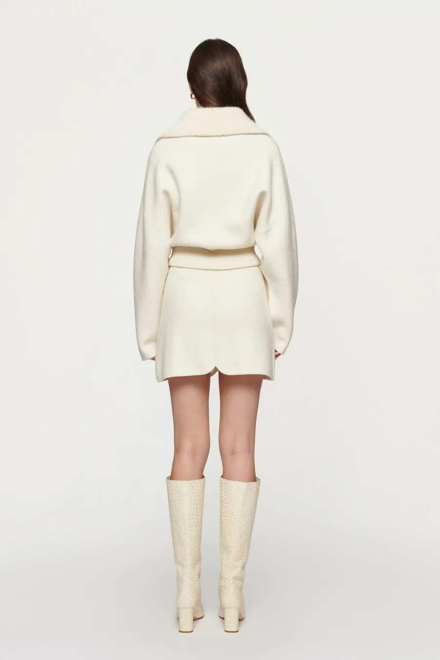 Dakota Boiled Wool Bomber Off White