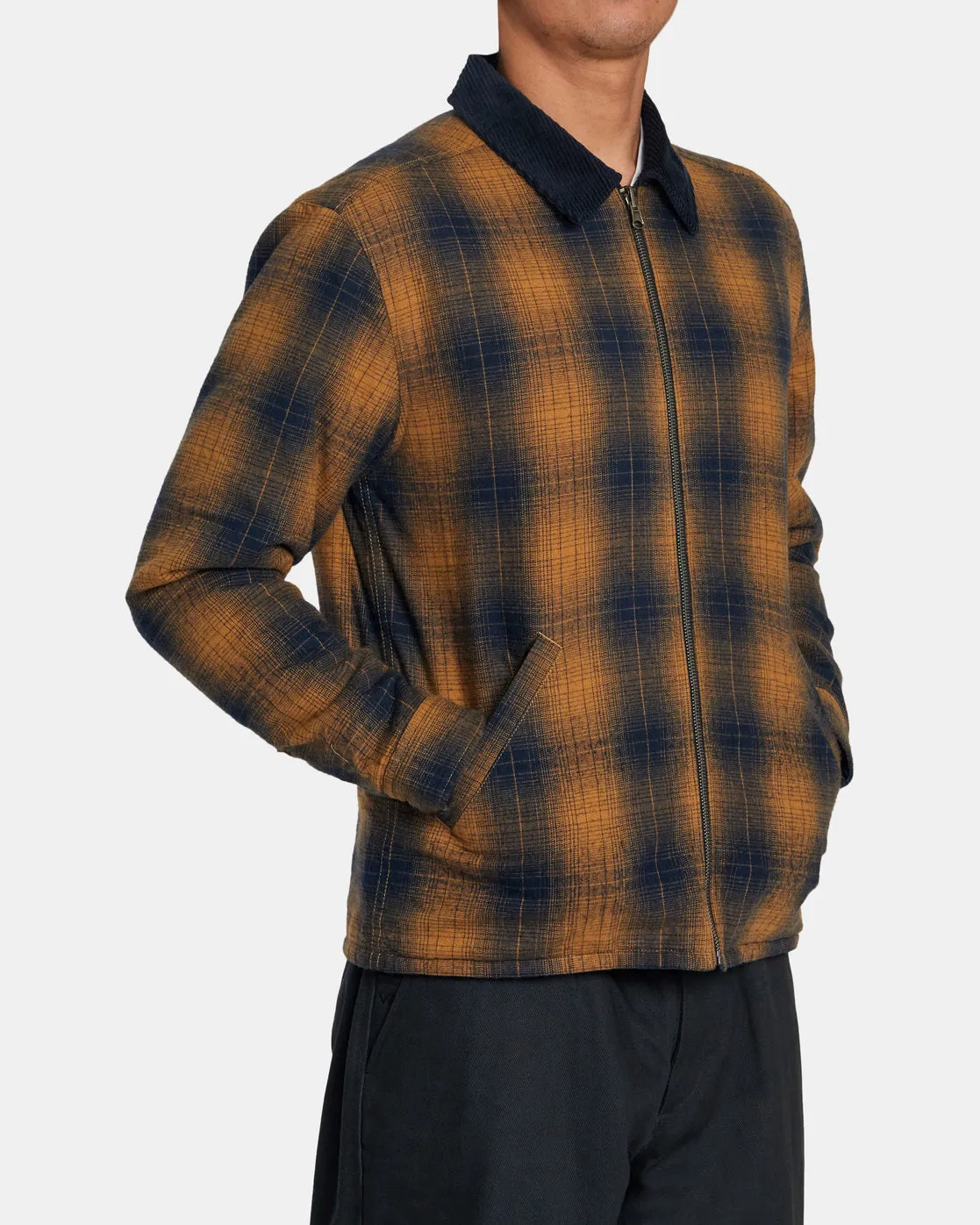 Dayshift Flannel Reversible Overshirt - Navy