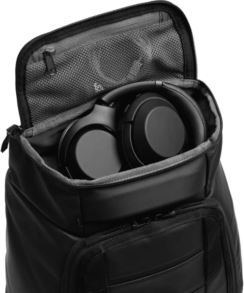 Db Journey The Hugger Backpack - Durable Travel Backpack with Laptop Compartment & Pockets for Work, Luggage Backpack with Roller Bag Hook Up System, 25L - Moss Green