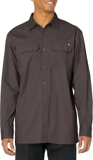 Dickies Men's Flex Denim Long Sleeve Shirt