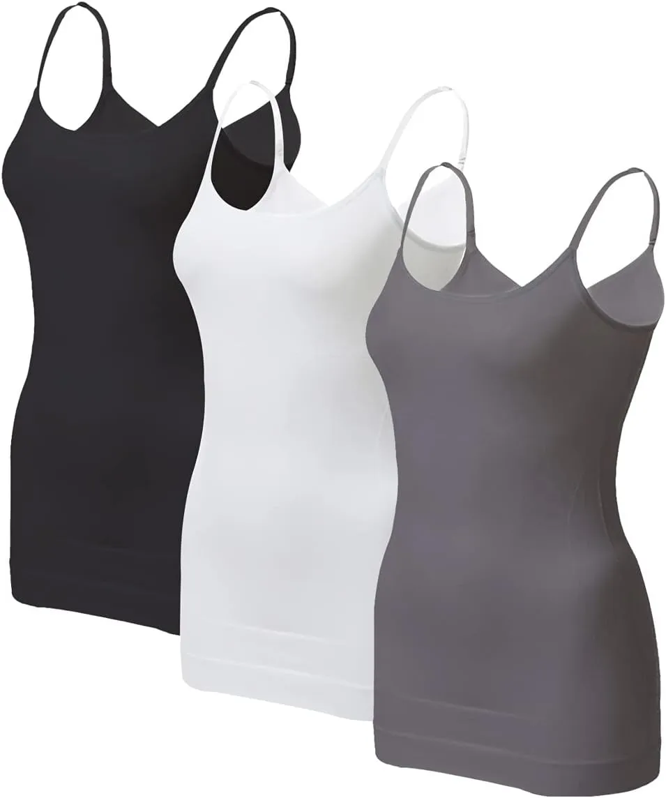 EUYZOU Women's Tummy Control Shapewear Tank Tops - Seamless Body Shaper Compression Top
