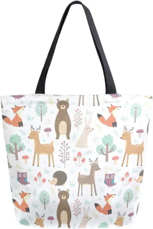Fashion Beautiful Printed Pattern Extra Large Shoulder Tote Bag for Beach Travel Weekender Gym Grocery Shopping