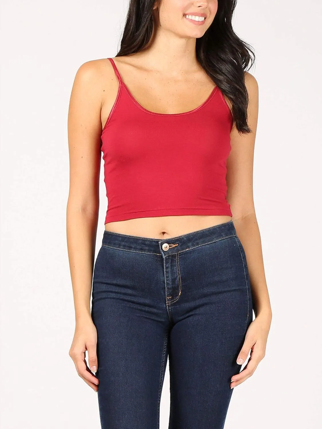 FashionMille Women Workout Yoga Spaghetti Strap Tank Camisole Crop Tank Top