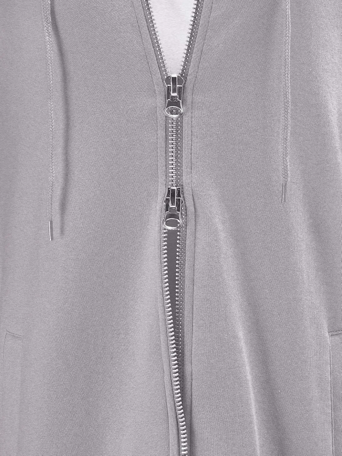 FashionMille Women's Oversized Loose Fit Zipper up Fleece Long Tunic Hoodie Sweatshirt Jacket