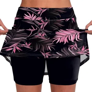 FlekmanArt Skirts for Women Skinny Sports Pants High Waist Biker Shorts Lightweight Workout Skorts Athletic Athletic Shorts