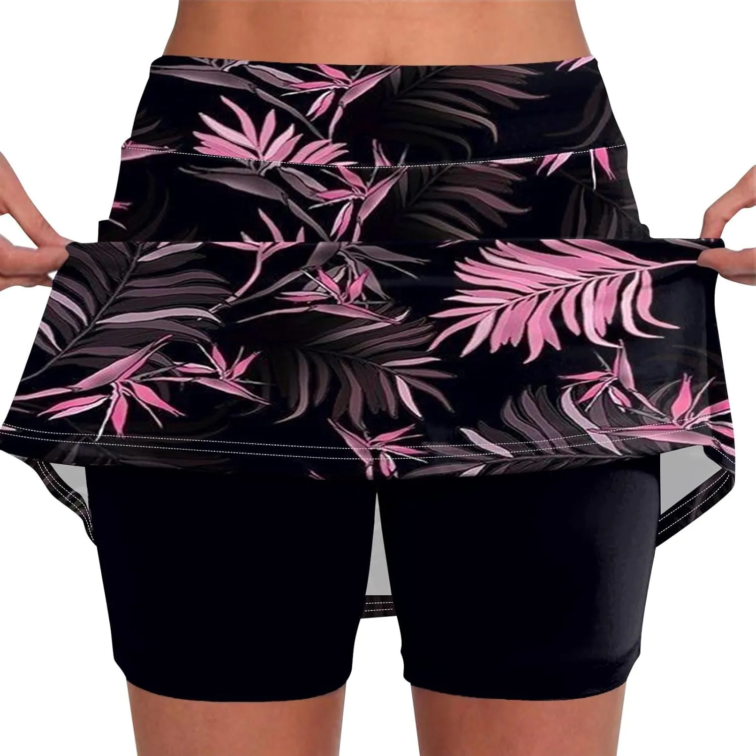 FlekmanArt Skirts for Women Skinny Sports Pants High Waist Biker Shorts Lightweight Workout Skorts Athletic Athletic Shorts