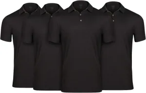 Fresh Clean Threads Mens Polo Shirts - Pre Shrunk Soft Fitted Premium Classic Shirt - Men's Polos Cotton Poly T-Shirt Blend