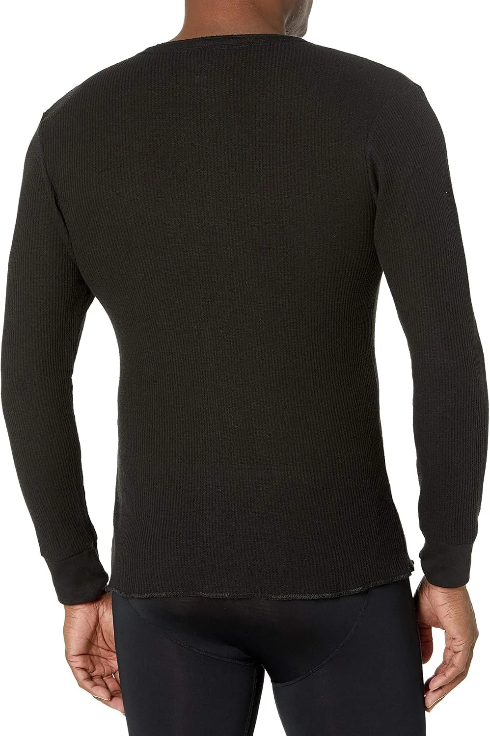 Fruit of the Loom Men's Classic Midweight Waffle Thermal Henley Top