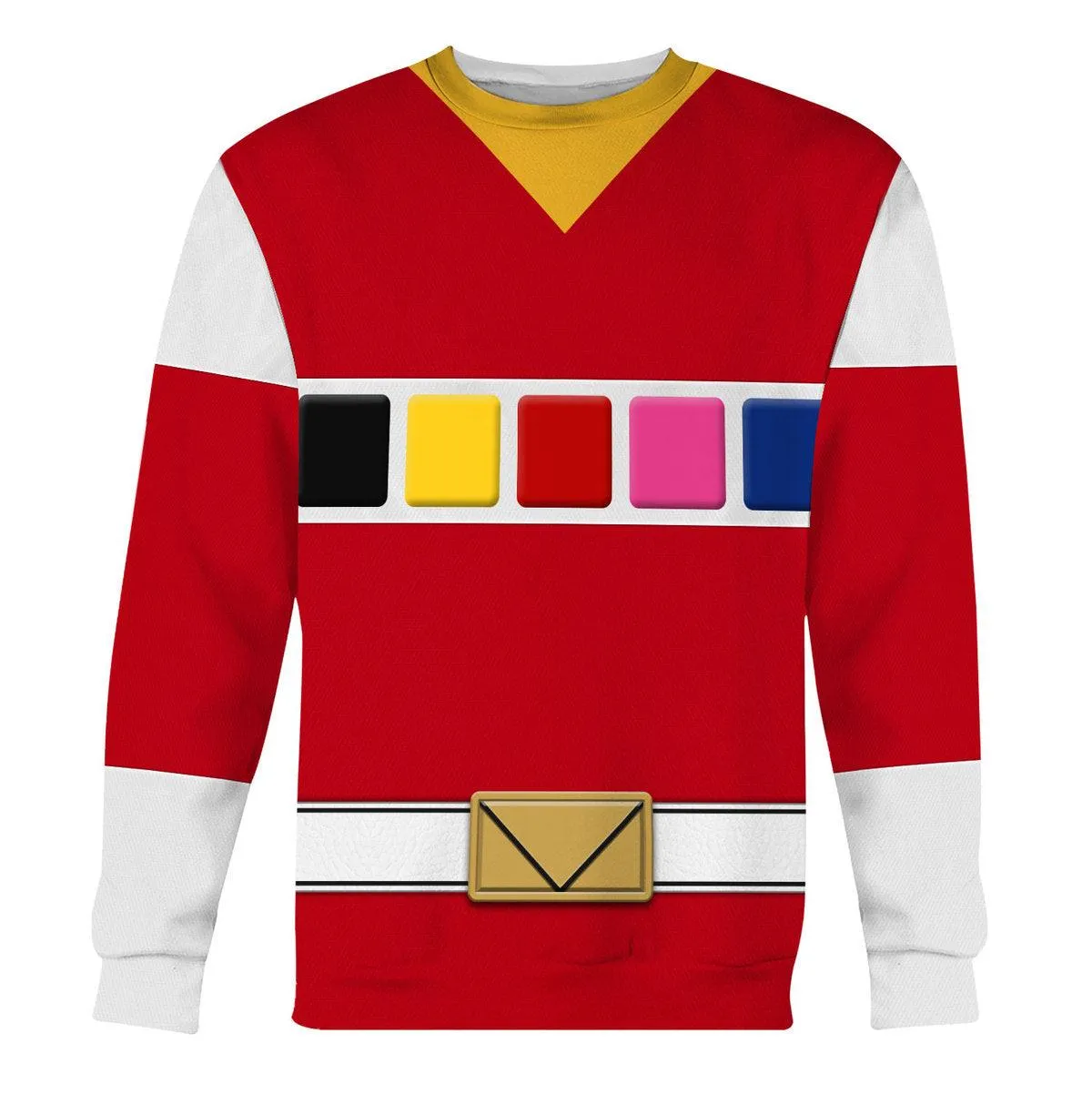 Gearhomie Red Space Ranger Hoodies Sweatshirt T-shirt Hawaiian Tracksuit