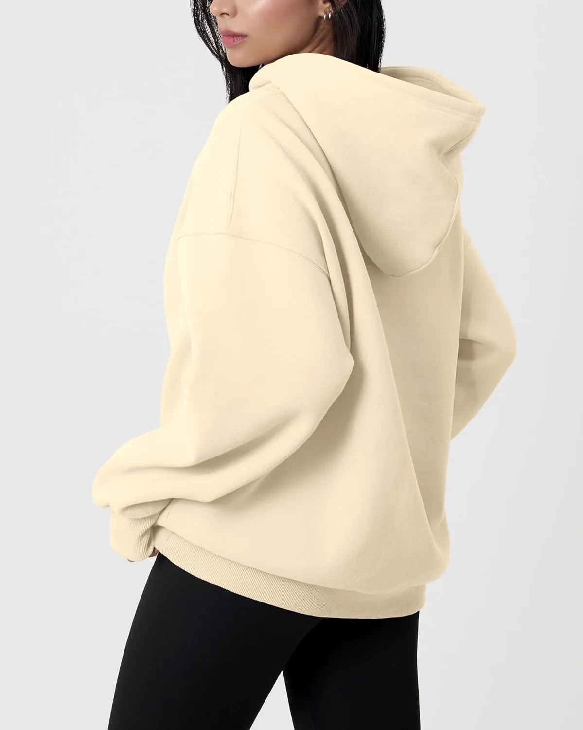 GIVON Women's Oversized Hoodie Heavyweight Fleece Sweatshirt Warm Long Sleeve Pullover Fall Winter Clothes