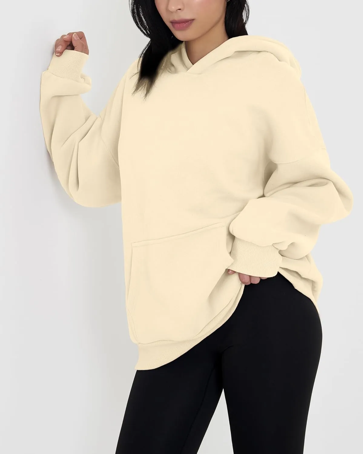 GIVON Women's Oversized Hoodie Heavyweight Fleece Sweatshirt Warm Long Sleeve Pullover Fall Winter Clothes