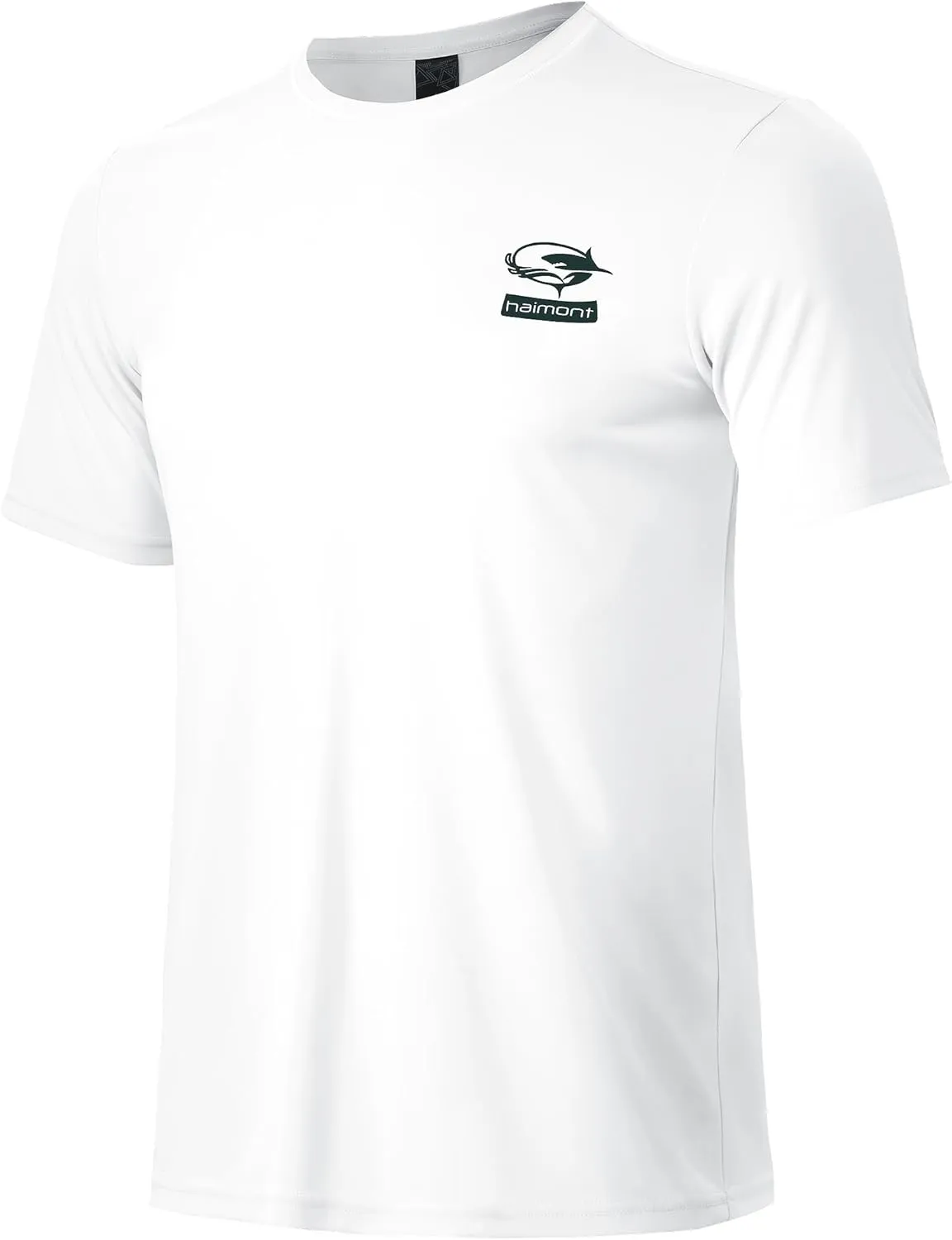 Haimont Men's UPF 50  Sun Protection Fishing Shirts Short Sleeve Quick Dry Swim T-Shirt UV Workout Athletic Tee Shirt