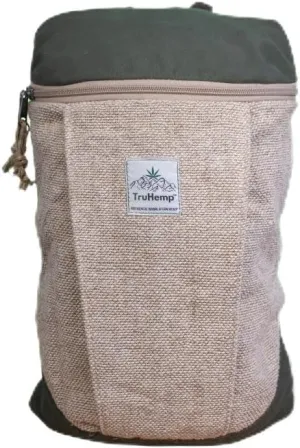 Handcrafted Hemp Backpack, Olive Green, Spacious Multi-Pocket Backpack with Cotton Lining, Durable, Stylish Everyday Backpack for Travel, Work, Hiking, and Daily Use