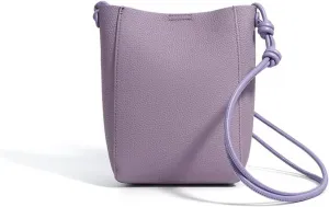 Head layer cowhide bag for women,lightweight and simple tote,bucket crossbody bag, adjustable drawstring shoulder Bag.