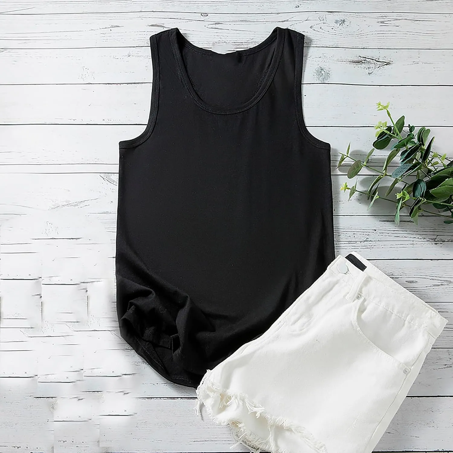 HGps8w Racerback Tank Tops for Women Back Butterfly Printed Loose Fit Sleeveless Summer Chic Yoga Workout Camisole Shirts