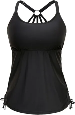 Holipick Womens Tankini Swim Top Only Tankini Bathing Suit Tops No Bottom