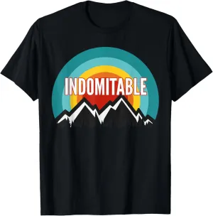 Indomitable, Vintage Retro Sunset Design T-Shirt