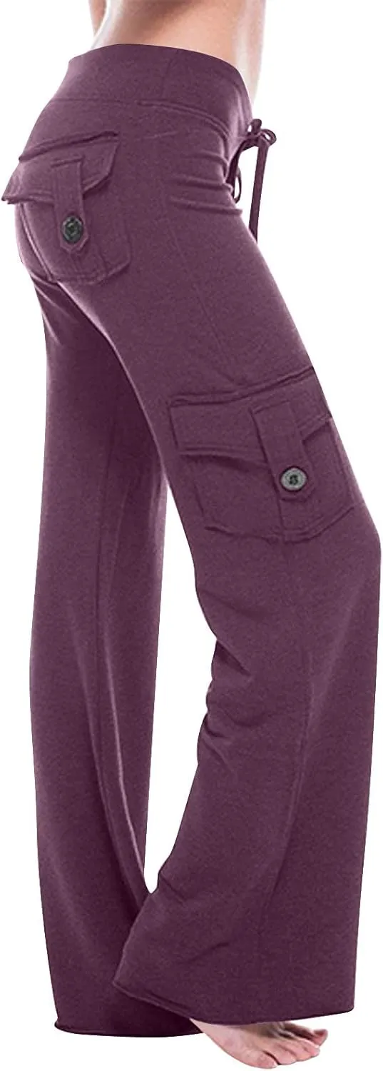 jsaierl Women Plus Size Straight Leg Capris Elastic Waist Lightweight Comfy Linen Capri Pants Summer Casual Tapered Pants
