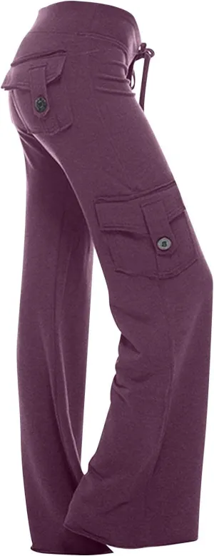 jsaierl Women Plus Size Straight Leg Capris Elastic Waist Lightweight Comfy Linen Capri Pants Summer Casual Tapered Pants